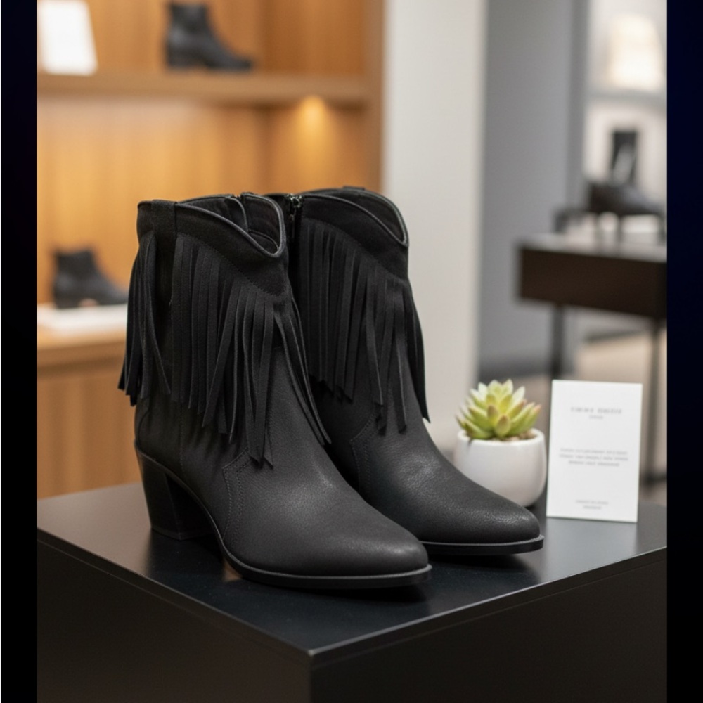 ✨🆕✨Dolce Vita Anthropologie Kaylie Black Booties Size: 10B MSRP: $184.00